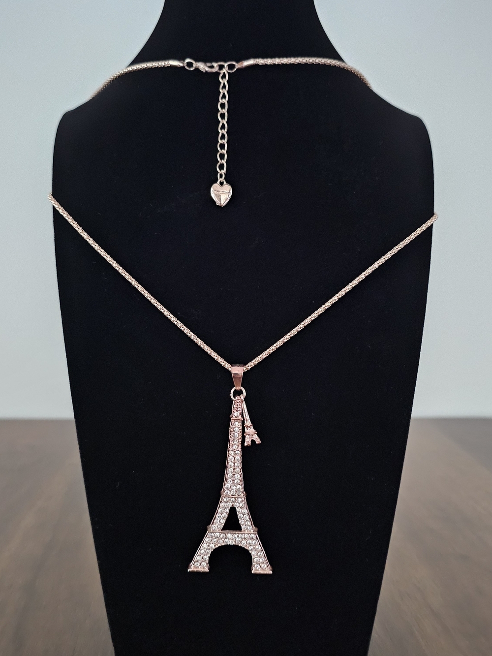 Betsey Johnson Rose Gold-Tone Eiffel Tower Pendant Necklace - Women Jewelry